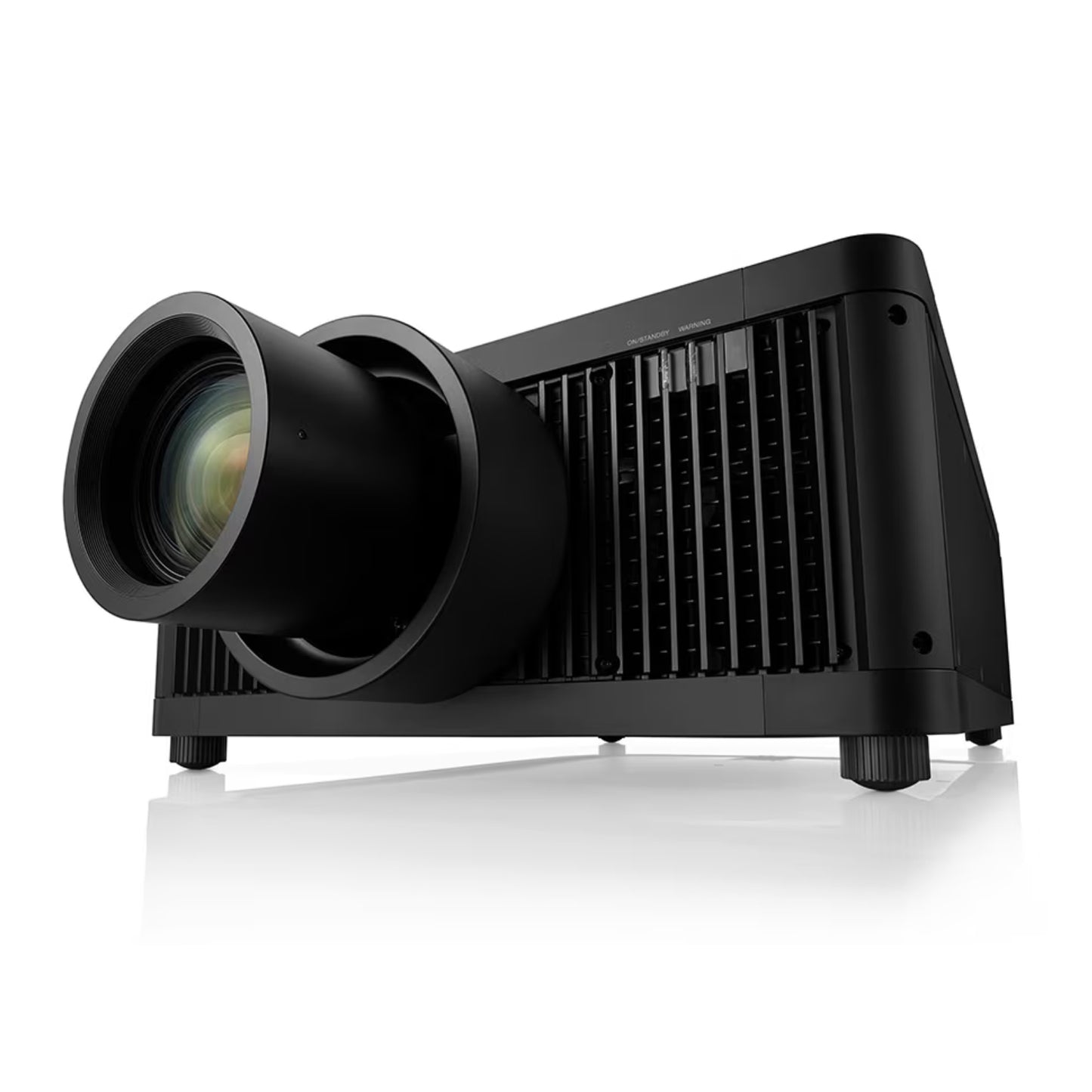 Black projector on a white background