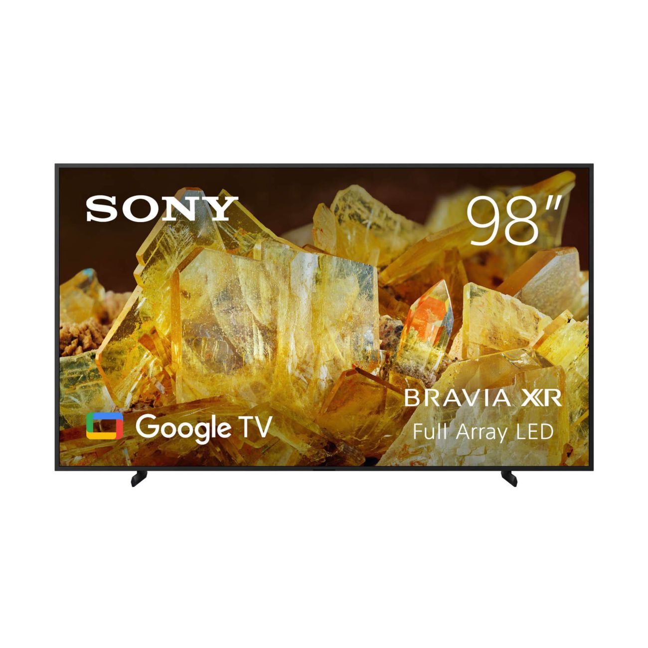 Sony Bravia 98 inch TV displaying a image with vibrant colors and details, indicating the screen's high resolution and color accuracy.