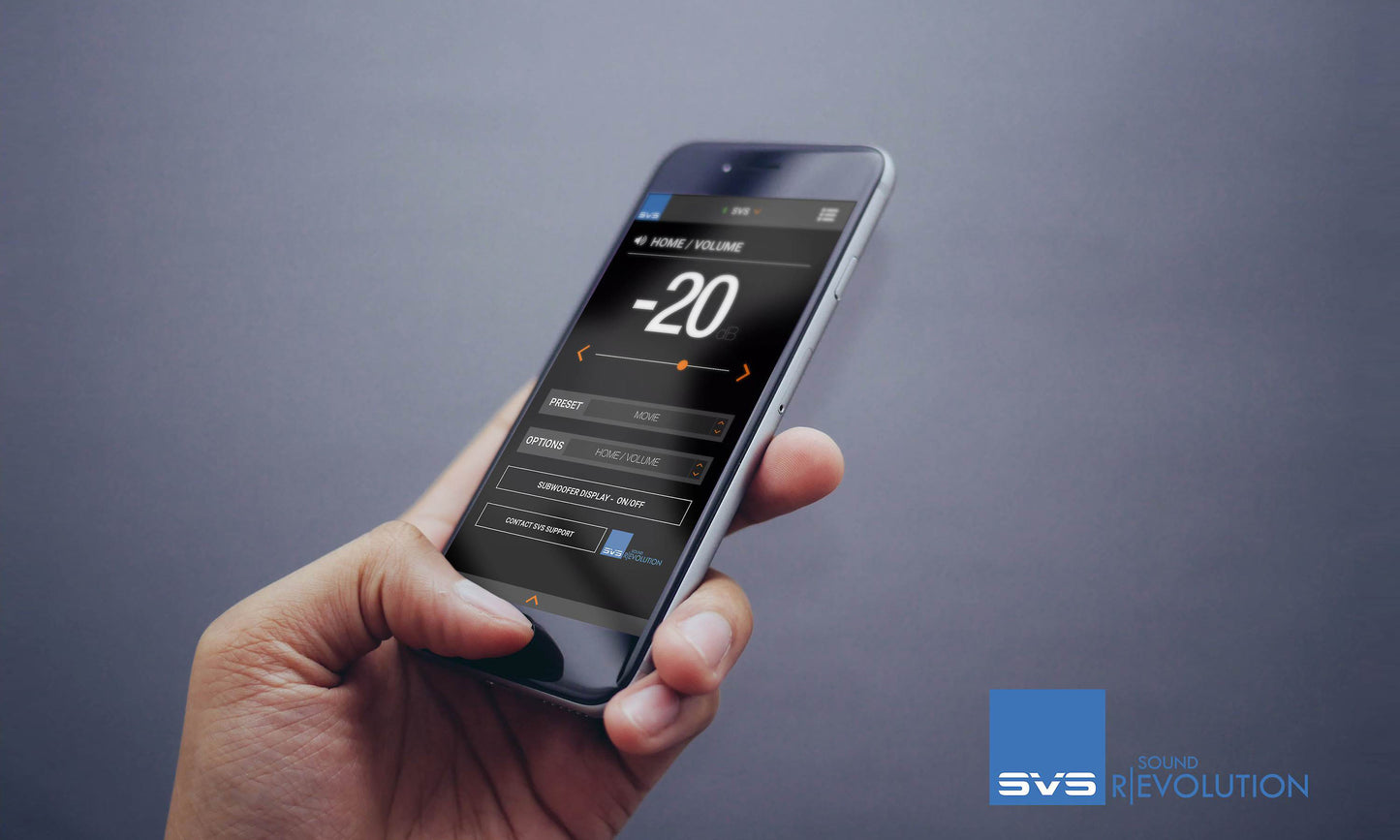 SVS PB-2000 Pro Subwoofer - Smartphone App is the most convenient way ever to control settings