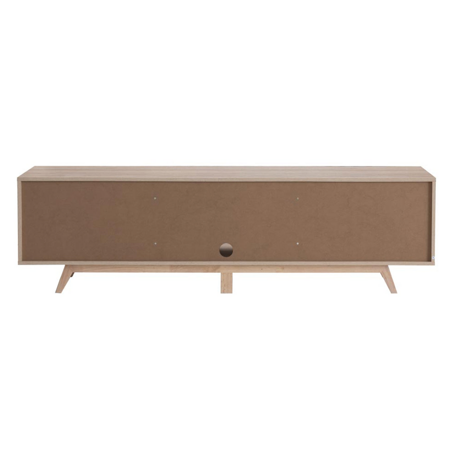 rear of cabinet with cable hole