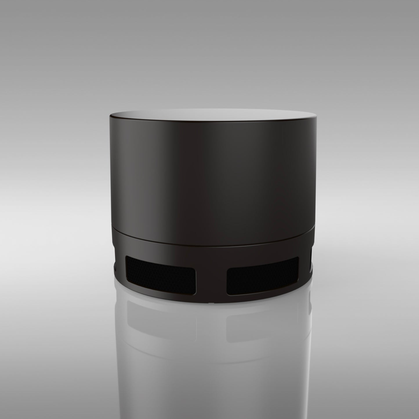 Theory Audio Design iws12 Bollard Landscape Subwoofer on grey background