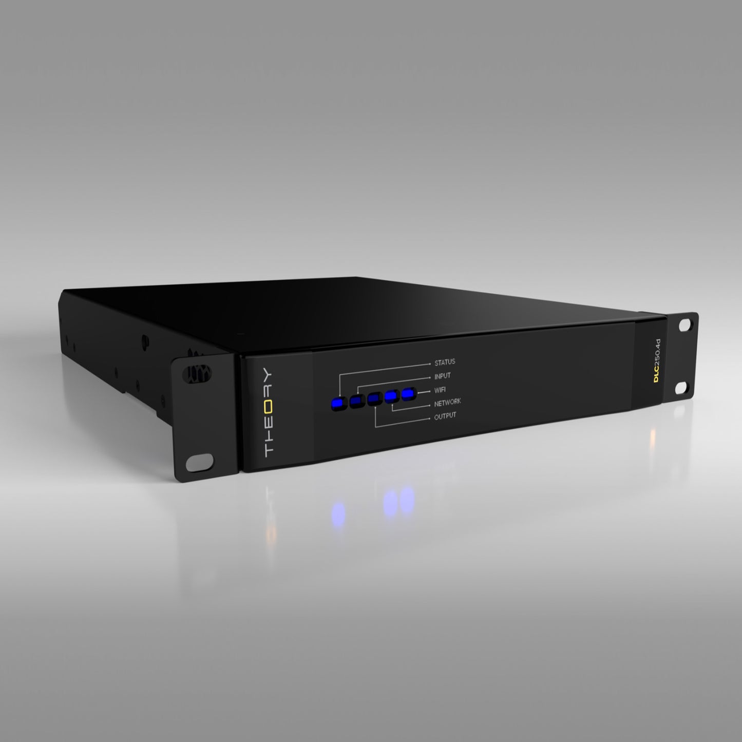Theory Audio Design DLC-250.4 Amplified Loudspeaker Controller - Front angle
