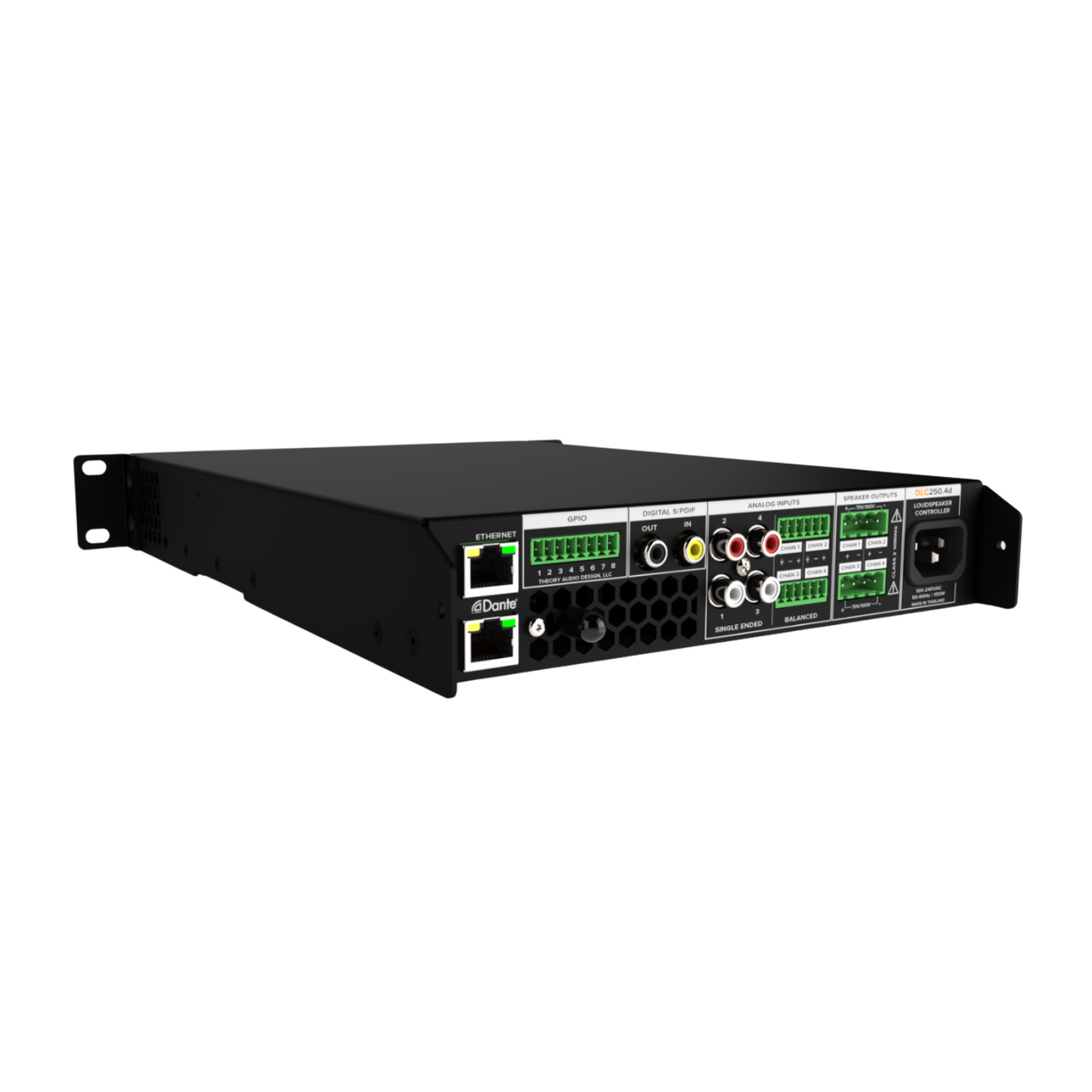 Theory Audio Design DLC-250.4 Amplified Loudspeaker Controller - Rear