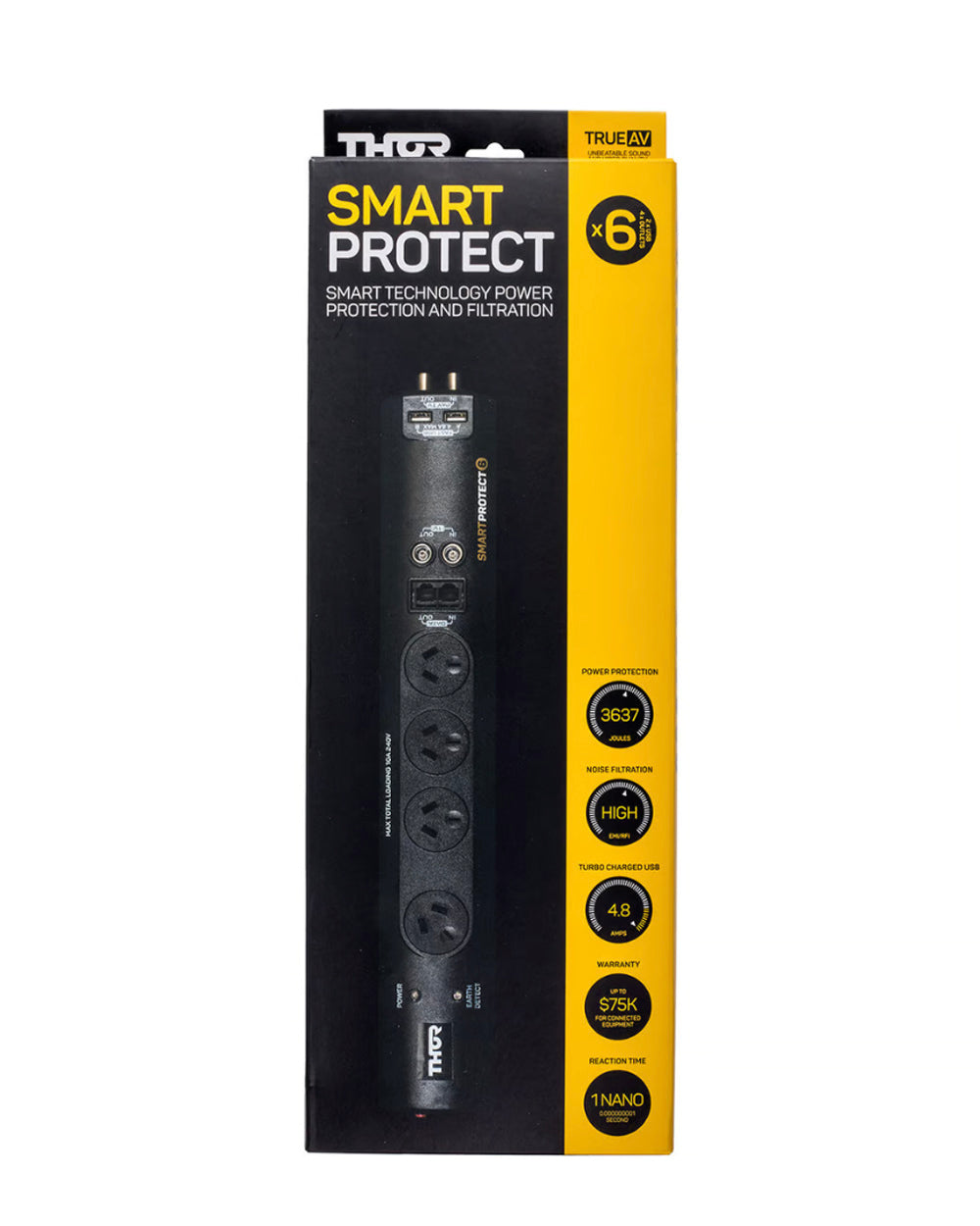 Thor Smart Protect 6 Power Board - Shown in Box
