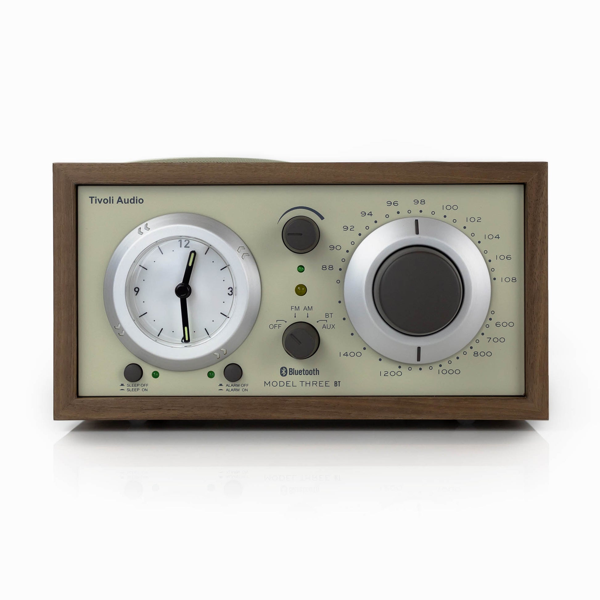 Front view of Tivoli Audio Model Three BT with USB-C in beige