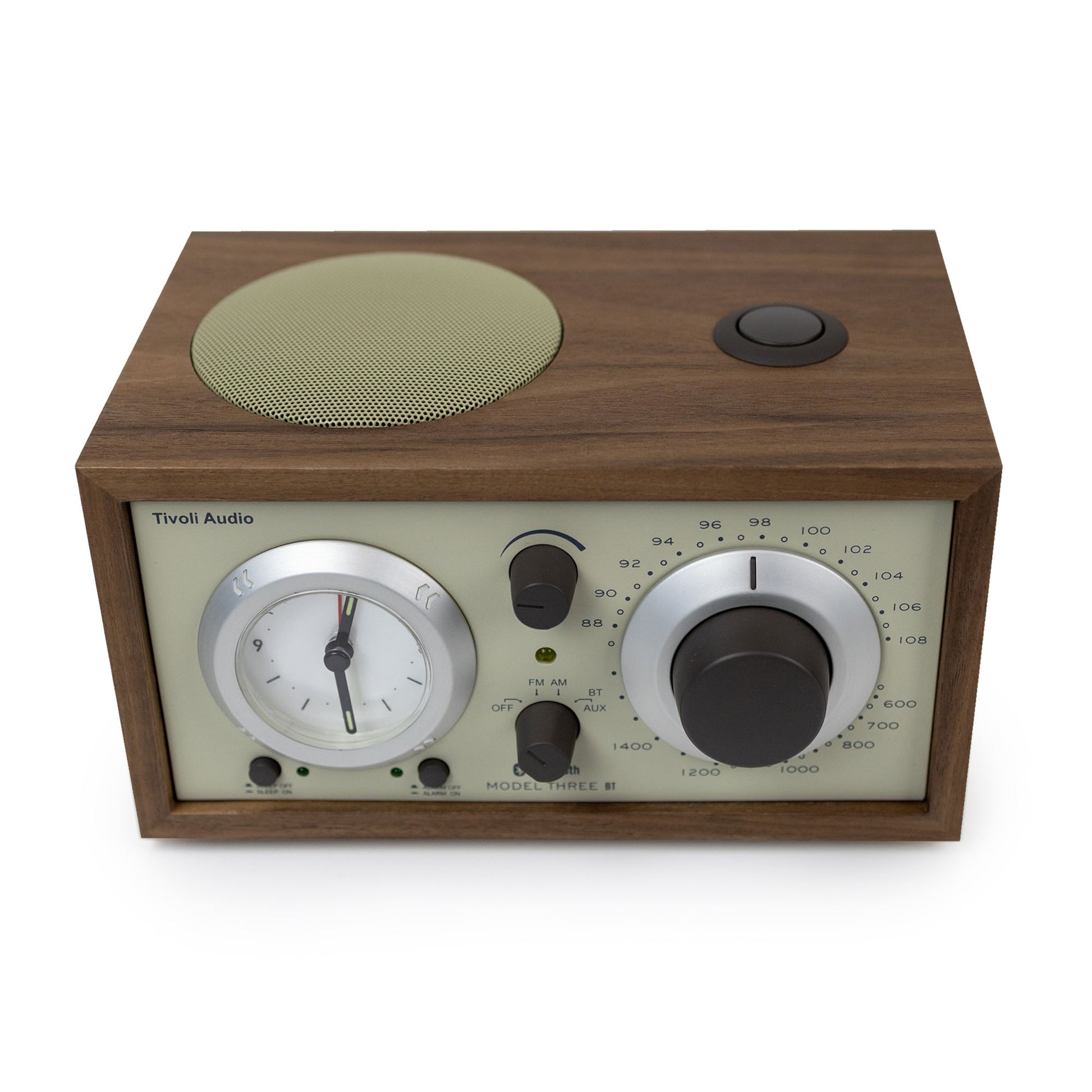 Top of Tivoli Audio Model Three BT with USB-C in beige
