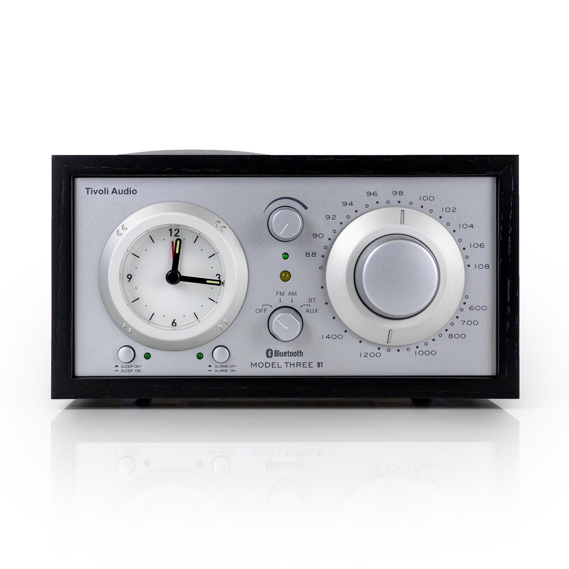 Front view of Tivoli Audio Model Three BT with USB-C in black