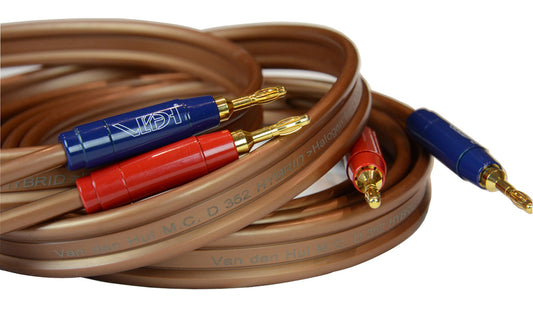 Van den Hul D352 Hybrid Speaker Cable - Supplied and fitted with Van den Hul Berri Bus banana plugs