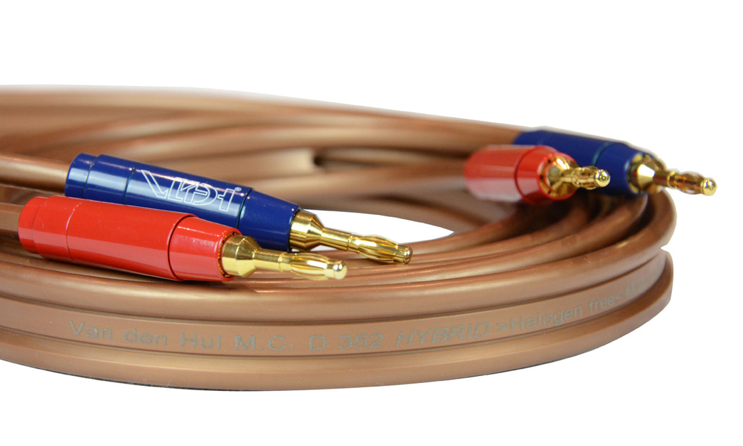 Van den Hul D352 Hybrid Speaker Cable - Supplied and fitted with Van den Hul Berri Bus banana plugs