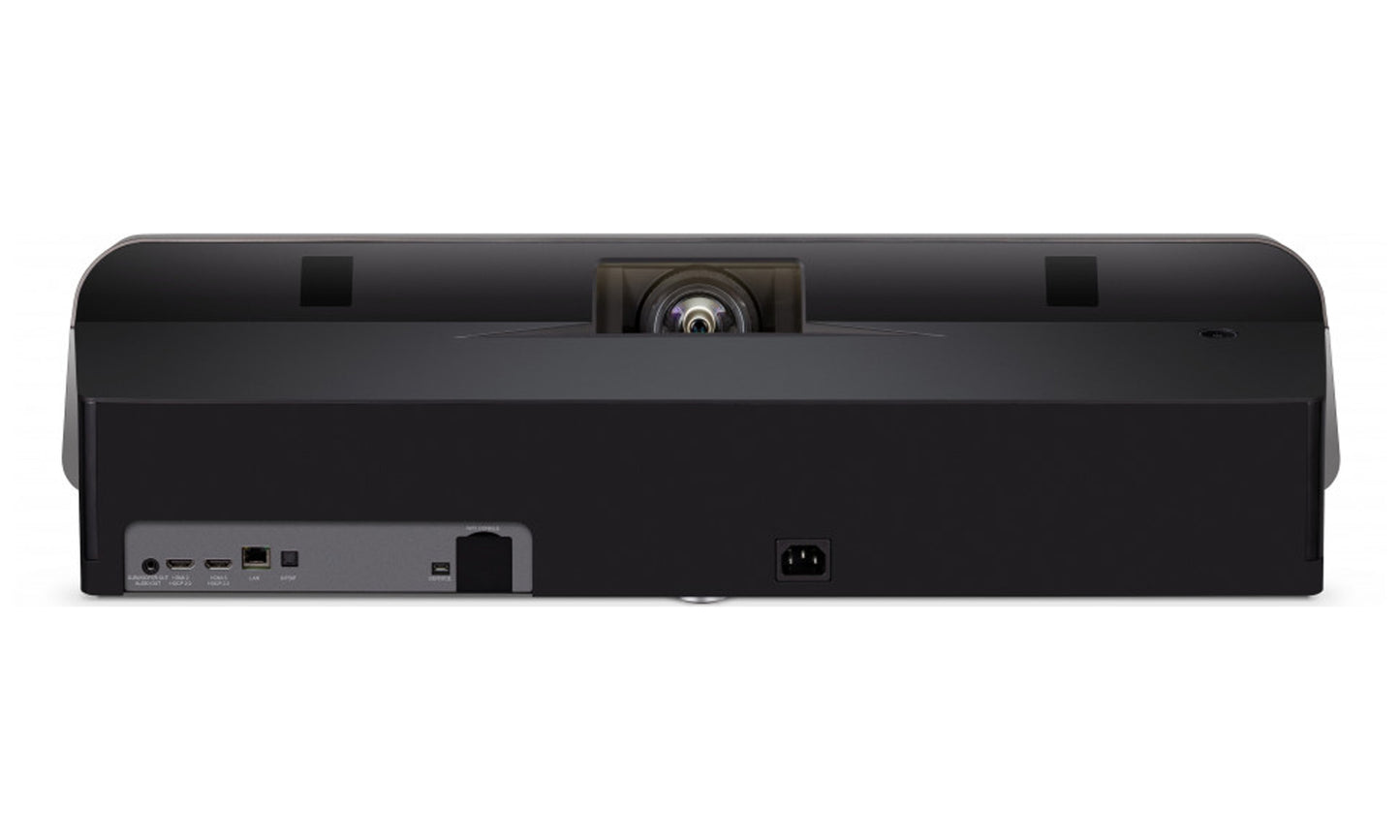 High 2,400 Lumen Brightness, 100″ Image can be Projected from just 38cm Away