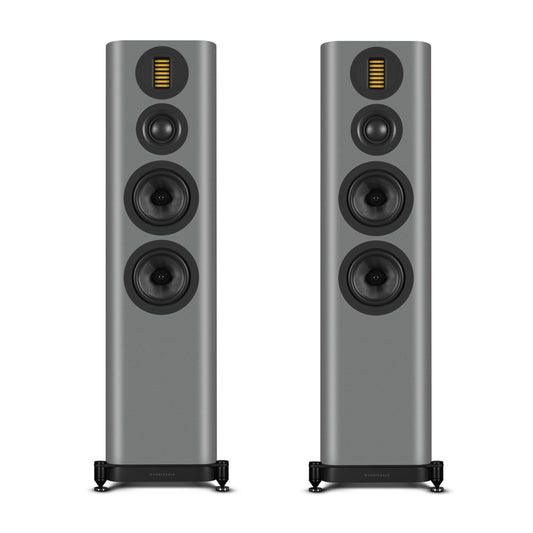 Wharfedale EVO5.4 Floorstanding Speakers front in grey