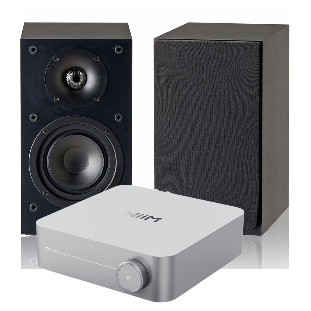 WiiM Amp Paradigm Atom Stereo TV Streaming System