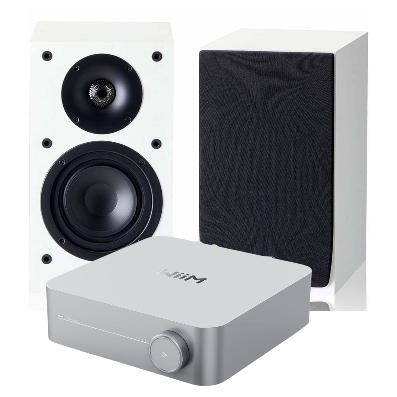 WiiM Amp Paradigm Atom Stereo TV Streaming System