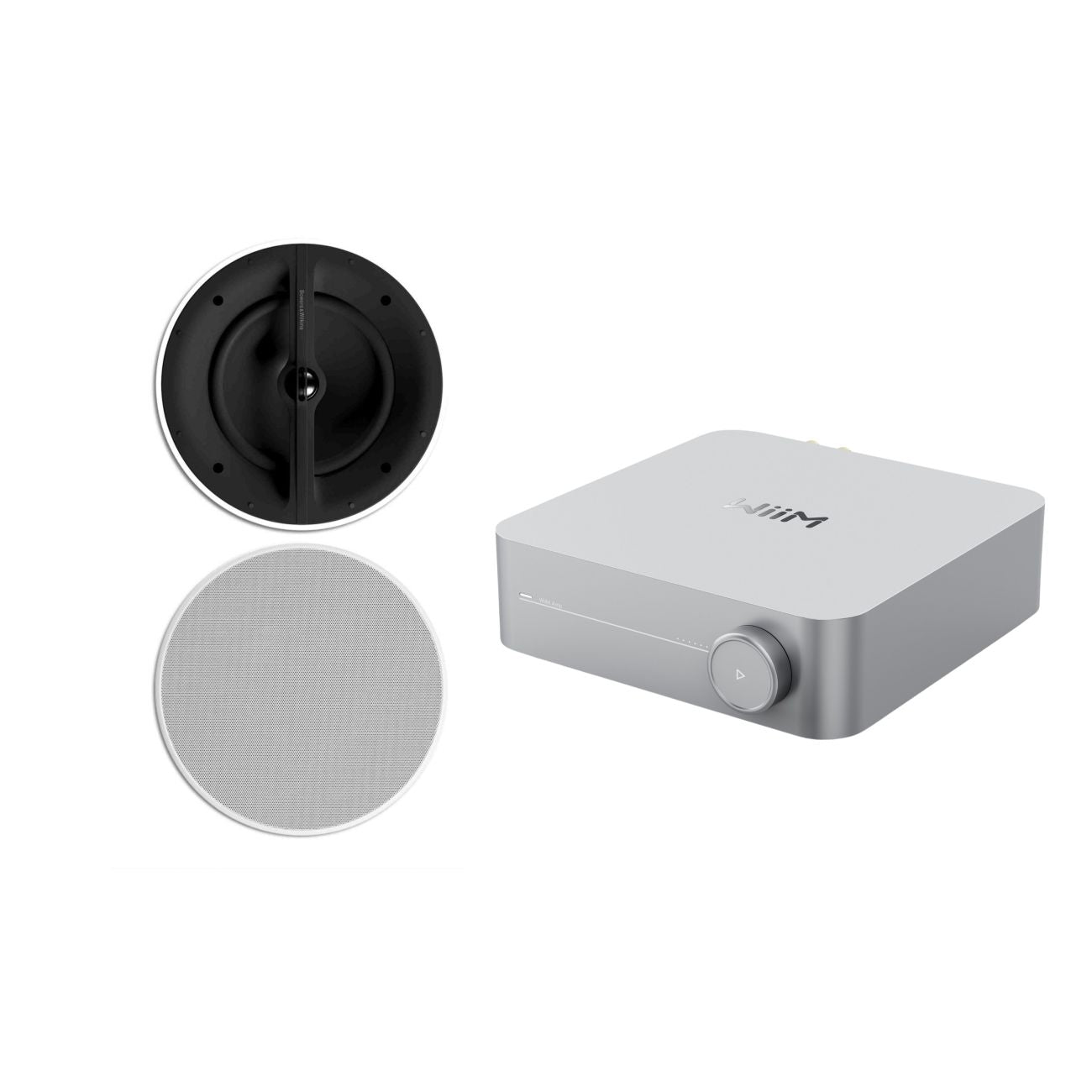 WiiM Amp B&W In-Ceiling TV Streaming System