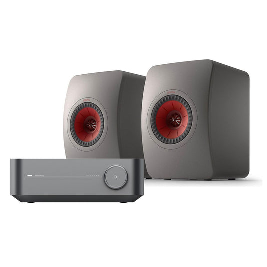 WiiM Amp KEF LS50 Stereo TV Streaming System