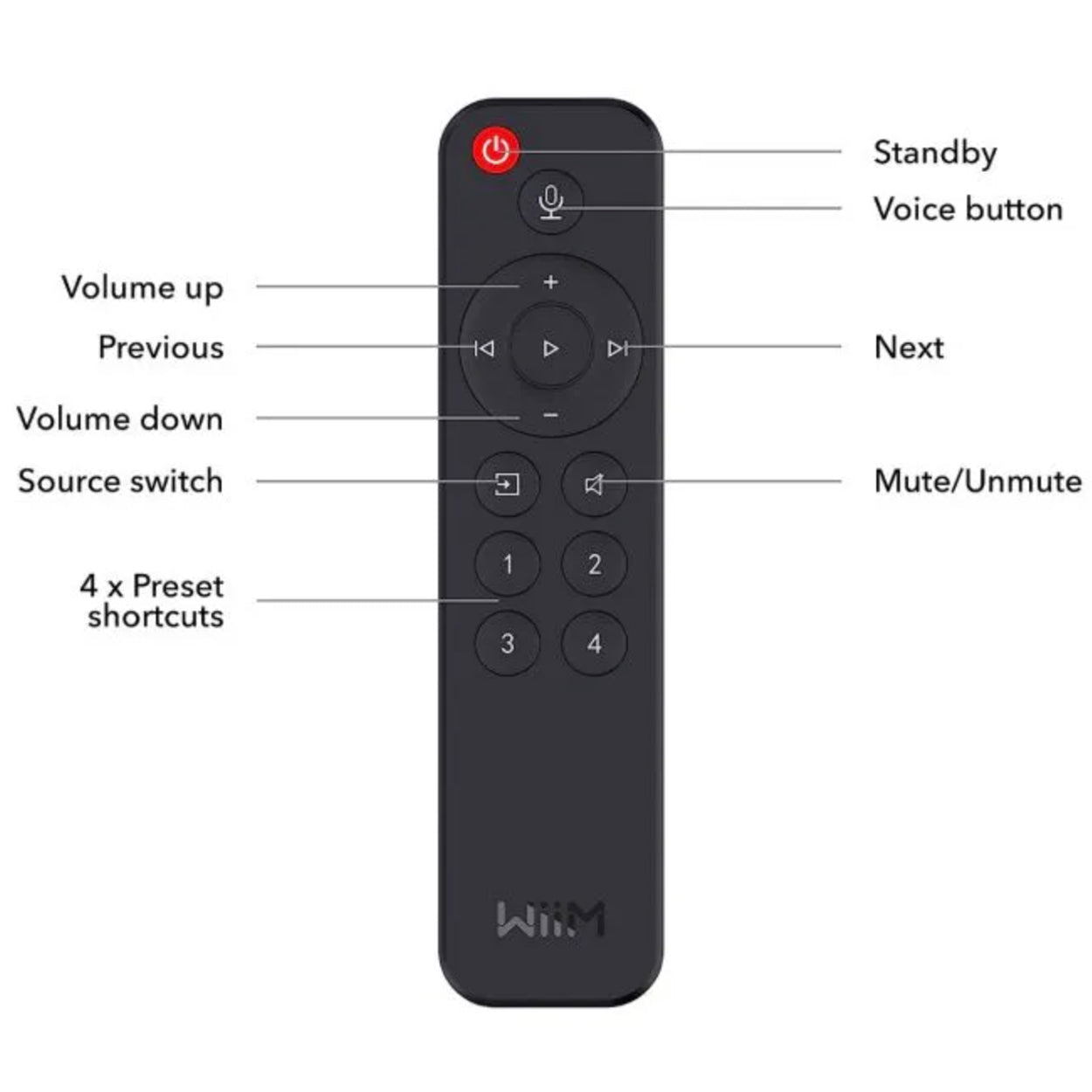 WiiM Voice Remote Control