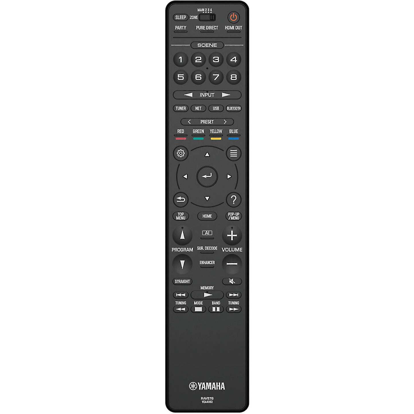 Yamaha Aventage RX-A6A includes Yamaha system remote