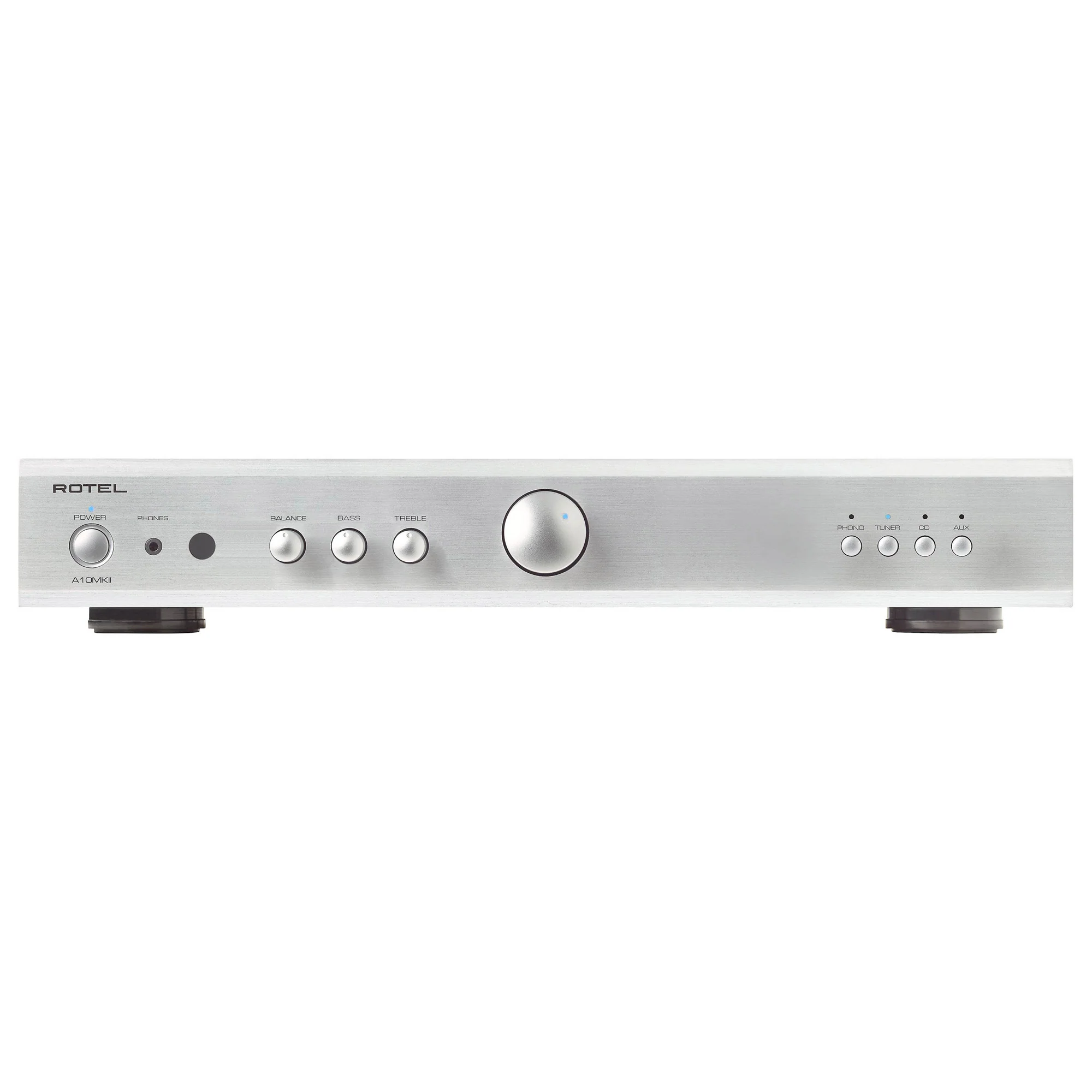 What types of inputs are available on the amplifier?