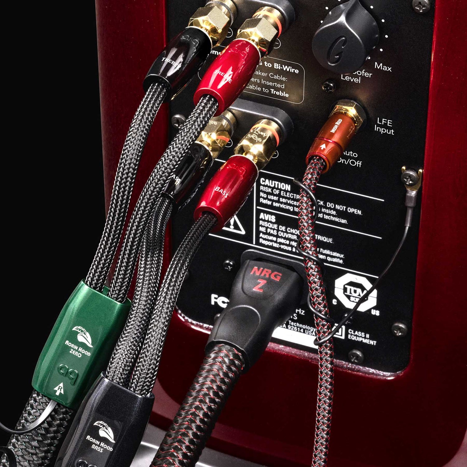 Speaker Cable Connectors plugged in