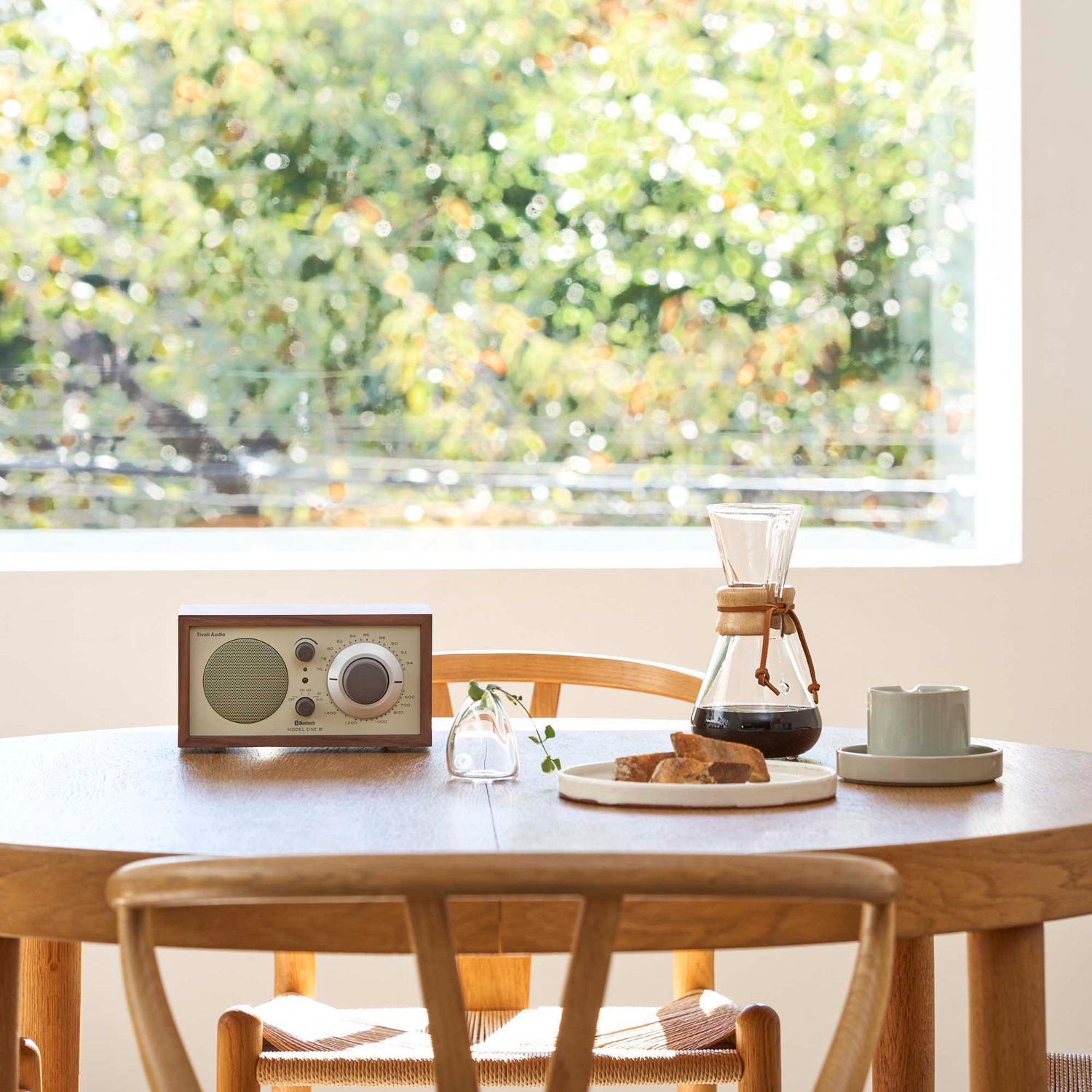 radio on dining table
