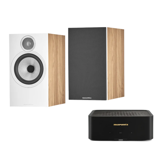 Bowers & Wilkins 606 Marantz M1 TV Streaming System in oak