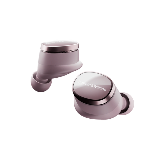 Bowers & Wilkins Pi8 Earbuds in pale move