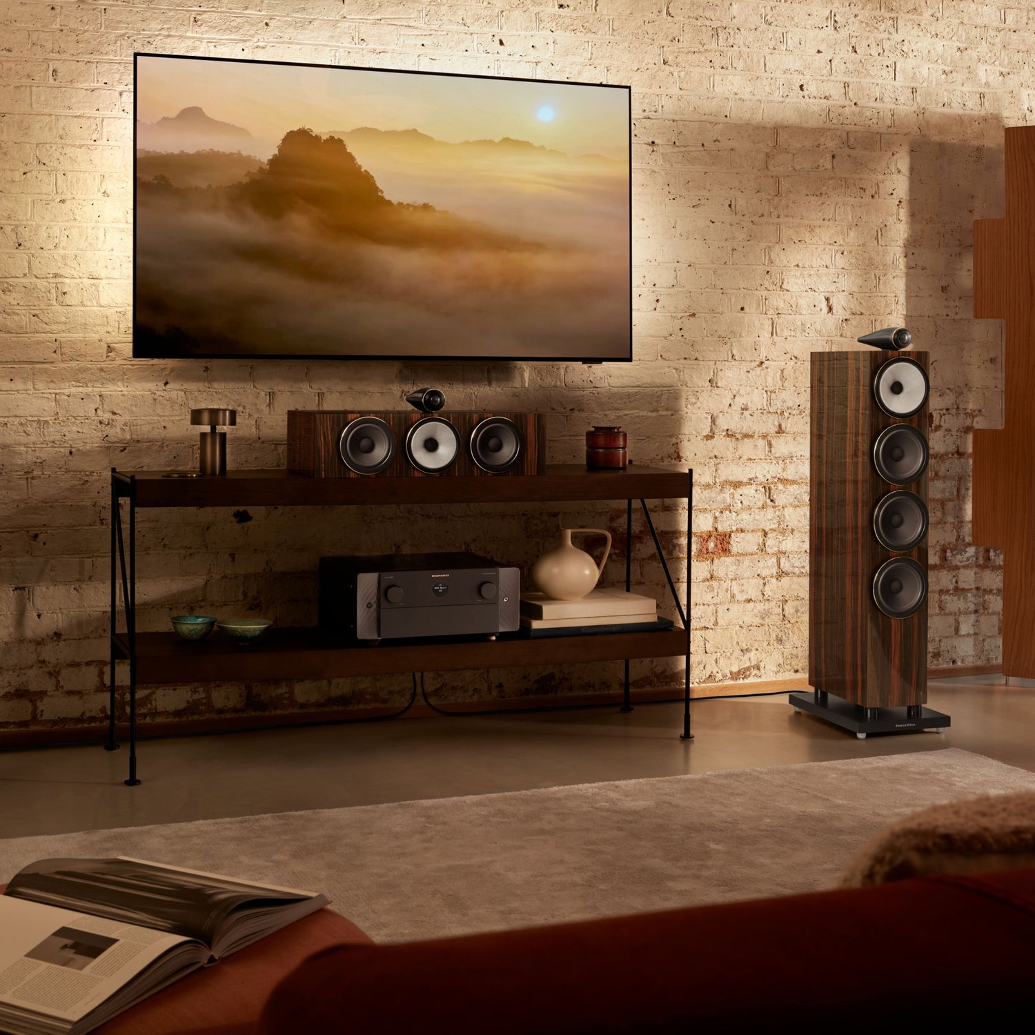 Speakers & Amp in room