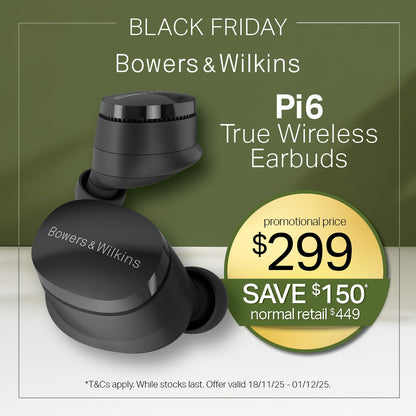 Bowers & Wilkins Pi6 Active Noise-Cancelling True Wireless Earbuds
