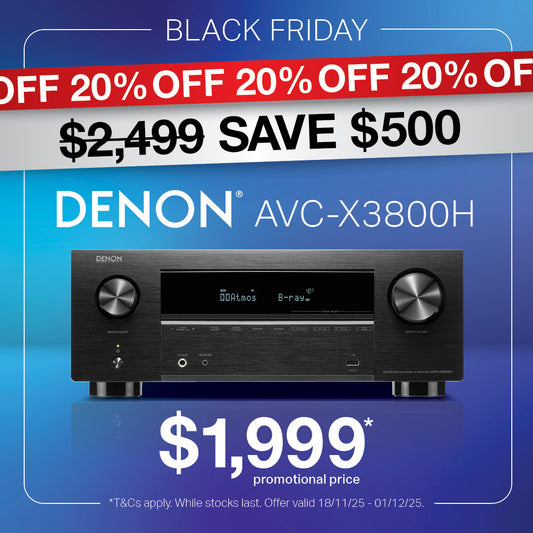 Denon AVC-X3800H 9.4 Channel 8K Home Theatre Amplifier