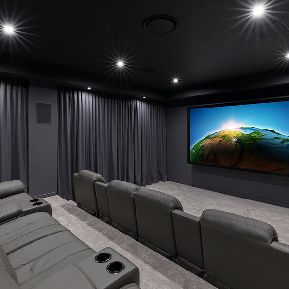 Cinema Room with Chairs and Screen