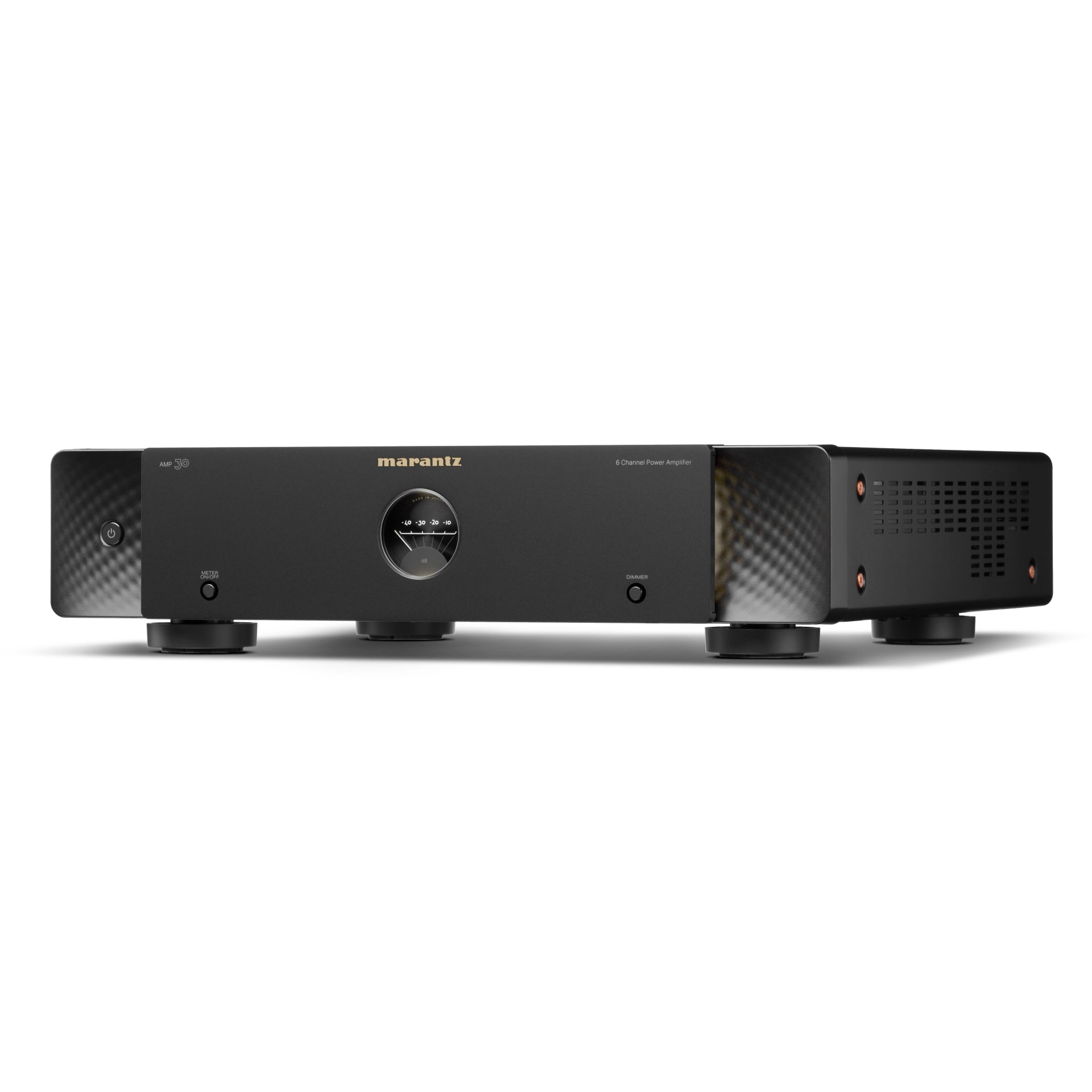 Front angle view of Marantz AMP 30 on white background