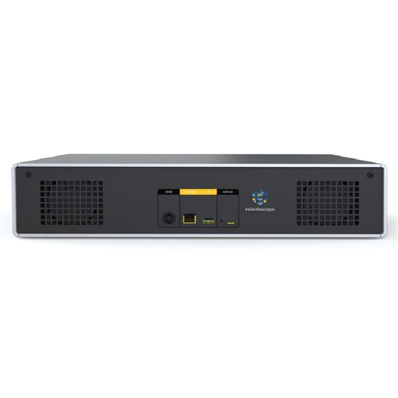 Rear view of Kaleidescape Terra Prime 30 on a white background