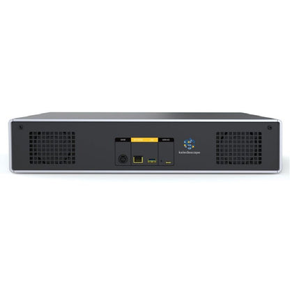 Rear view of Kaleidescape Terra Prime 30 on a white background