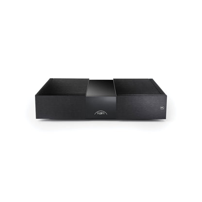 Front view of Naim NAP 250 Power Amplifier on white background