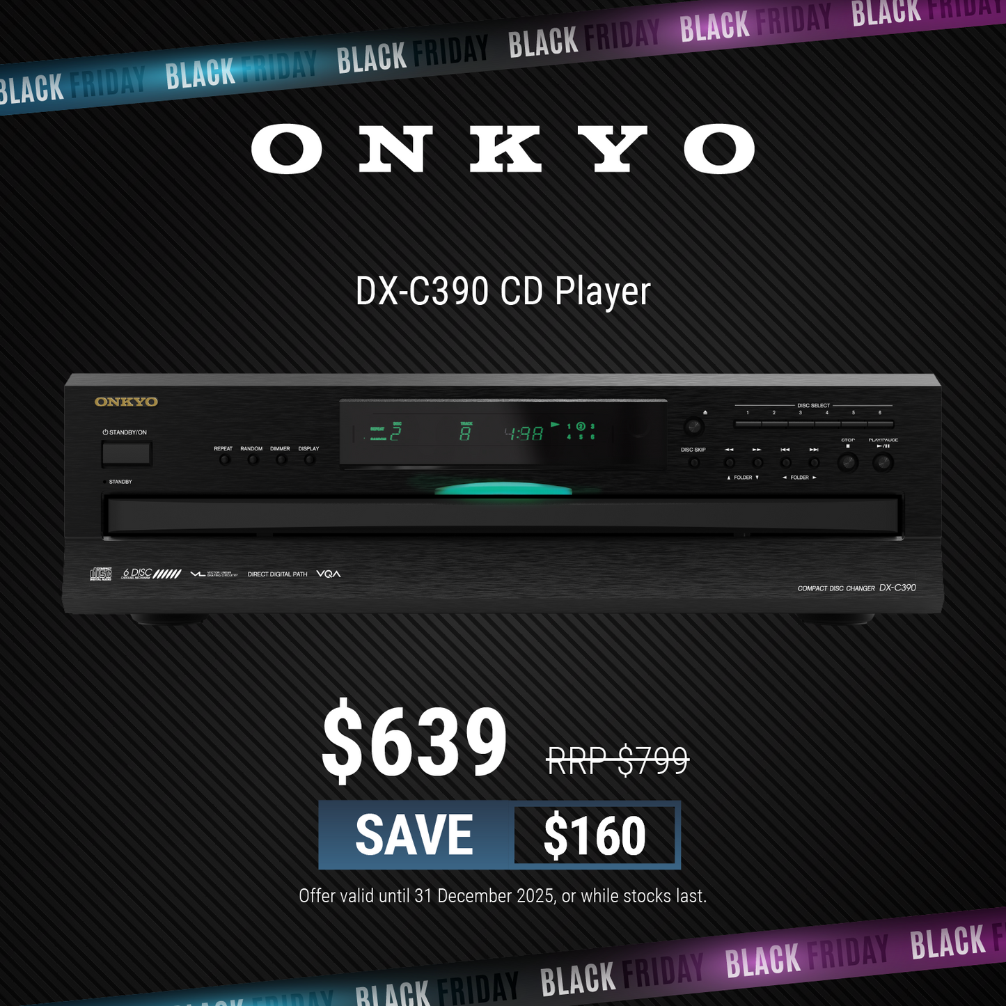 Onkyo DX-C390 6 Disc Carousel CD Player
