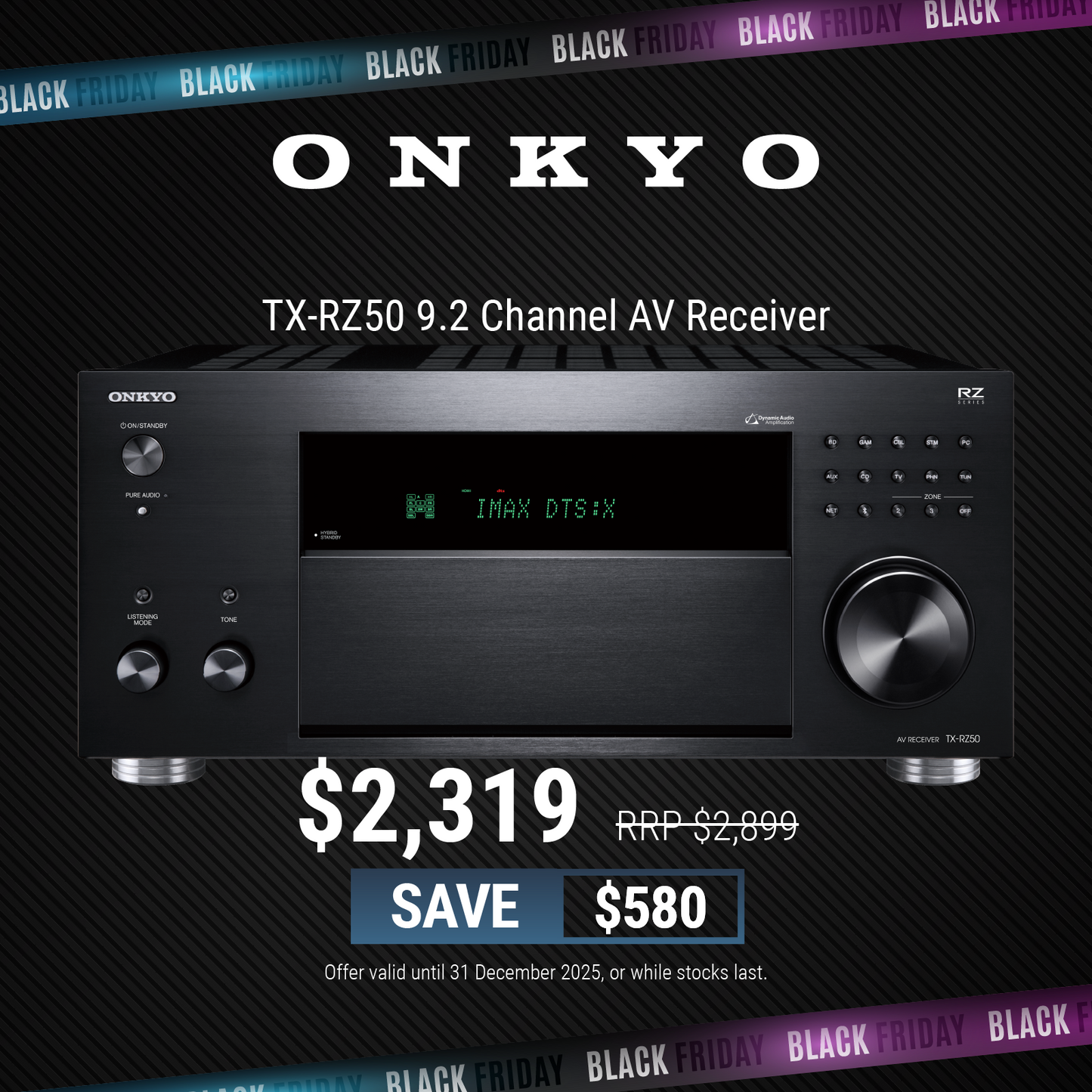 Onkyo TX-RZ50 8K Home Theatre Receiver