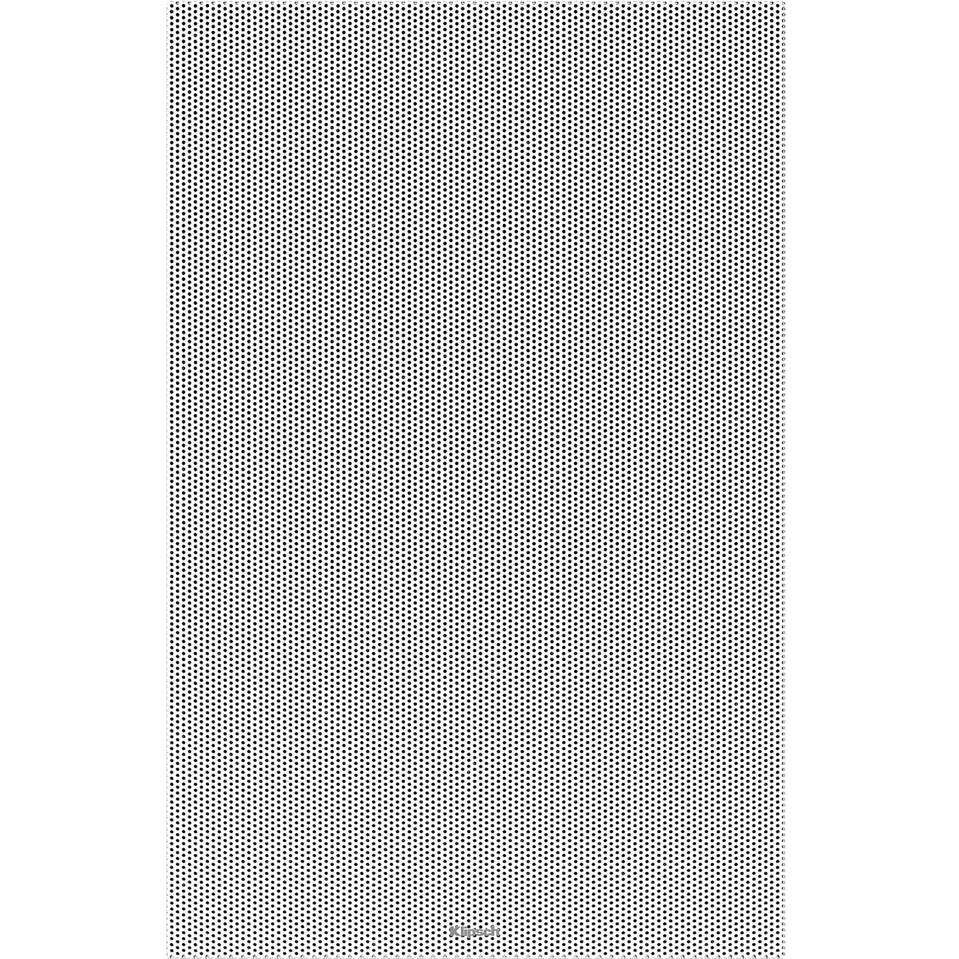Front view of Klipsch PRO-18RW In-Wall Speaker with grille on