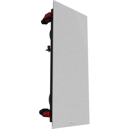 Klipsch PRO-25RW LCR In-Wall Speaker with grille on shown on angle