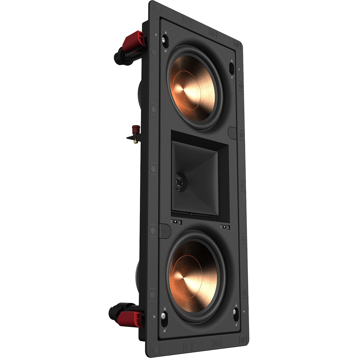 Angle view of Klipsch PRO-25RW LCR In-Wall Speaker