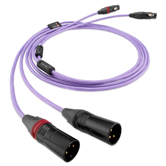 Nordost Purple Flare 3 XLR to XLR Audio Cable on white background