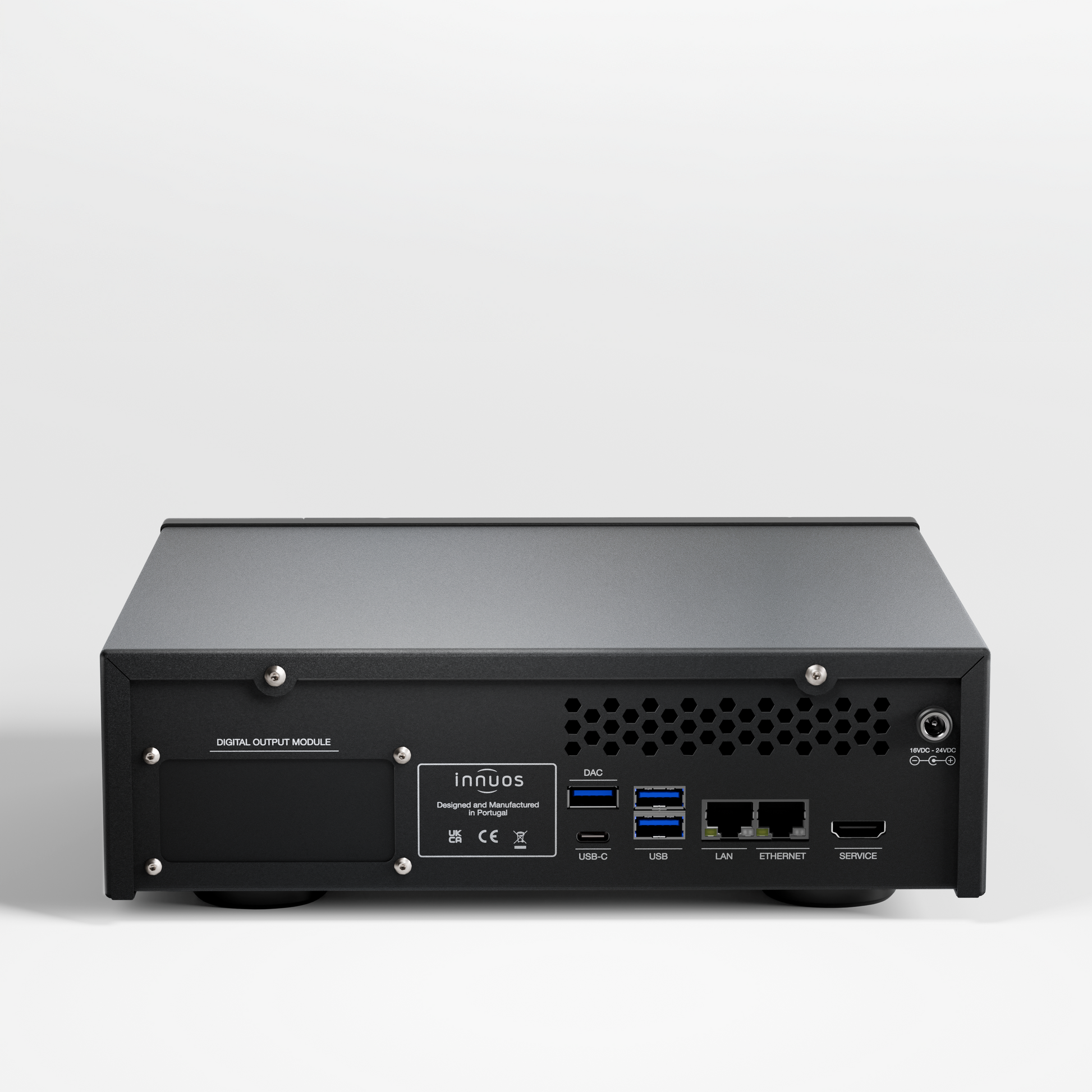 Back view of Innuos STREAM1 Music Streamer/Server