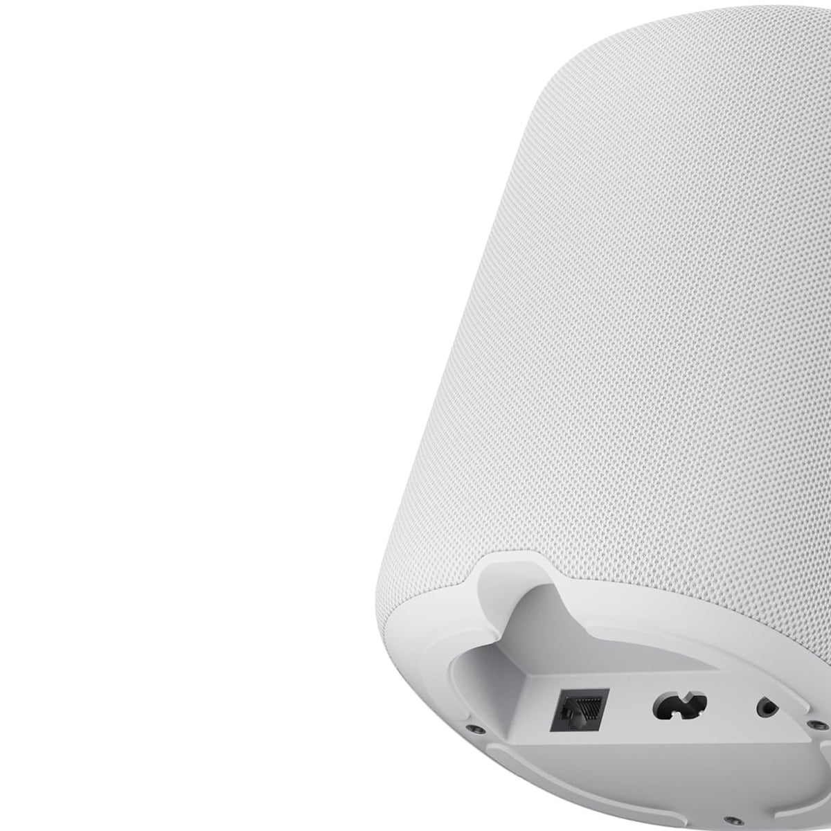 White WiiM Sound Lite Smart Speaker showing connections