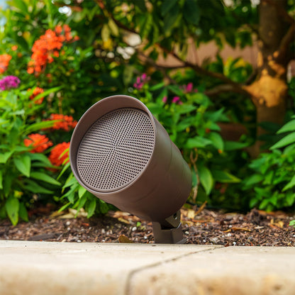 WiiM Amp Powered Outdoor Garden System - Speaker in garden bed