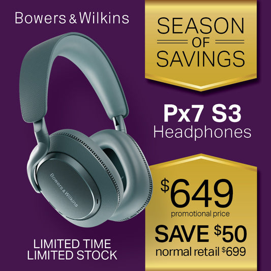 Bowers & Wilkins Px7 S3 Over-Ear Noise Cancelling Wireless Headphones