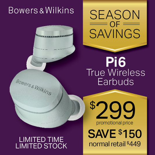 Bowers & Wilkins Pi6 Active Noise-Cancelling True Wireless Earbuds