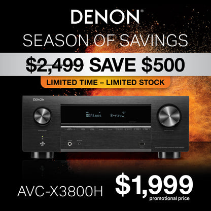 Denon AVC-X3800H 9.4 Channel 8K Home Theatre Amplifier
