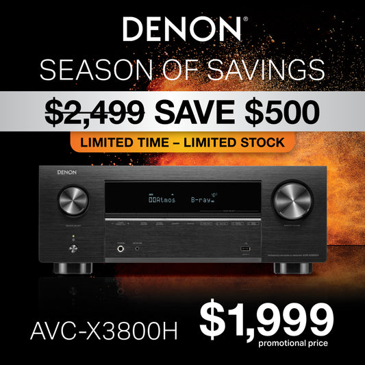 Denon AVC-X3800H 9.4 Channel 8K Home Theatre Amplifier
