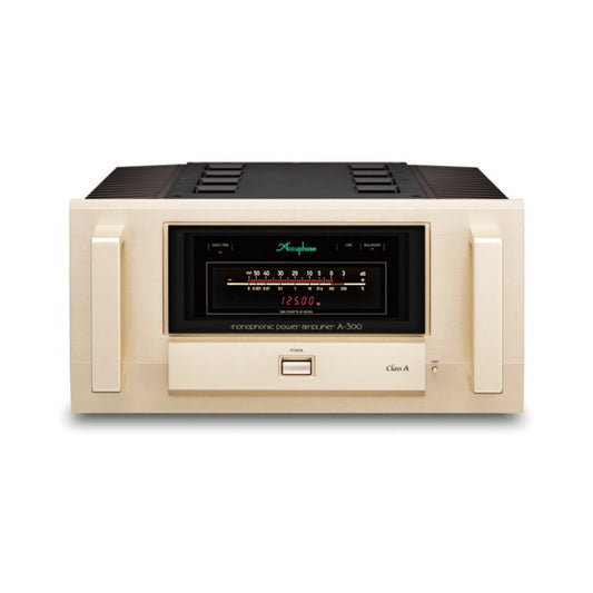 Front view of Accuphase A-300 Class A Mono Power Amplifier on white background