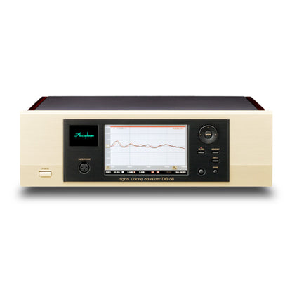 Front view of a Accuphase DG-68 Digital Voicing Equalizer on a white background