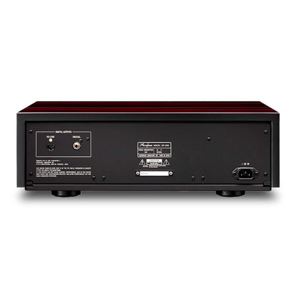 Back view of Accuphase DP-1000 SACD/CD Transport on white background